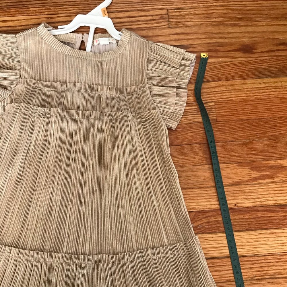 JCrew Toddler Girls Gold Party Dress